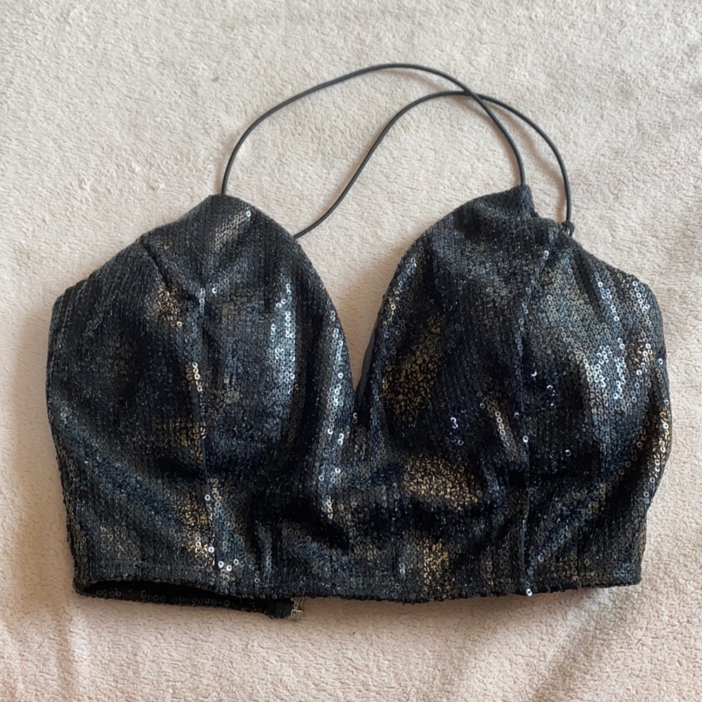 ReVamped Glitter Racerback Bralette